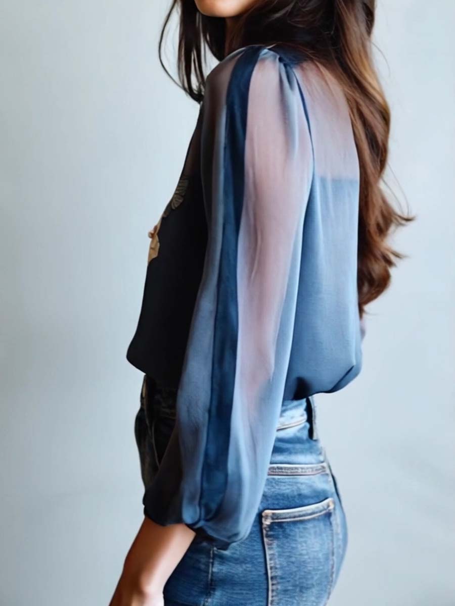 Bohemian Floral Women's Blouse