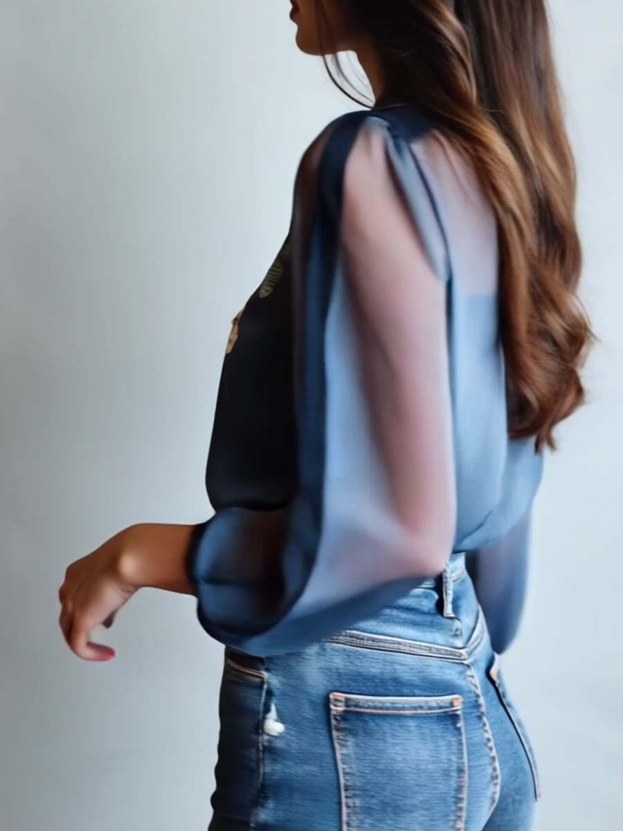 Bohemian Floral Women's Blouse