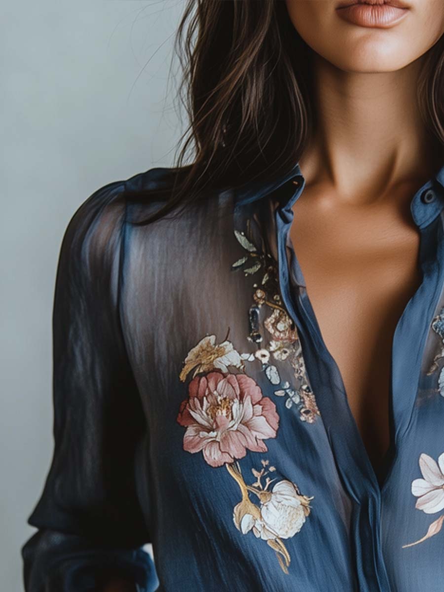 Bohemian Floral Women's Blouse