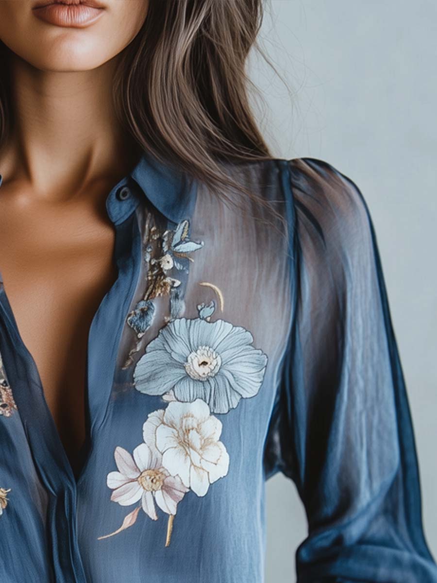 Bohemian Floral Women's Blouse