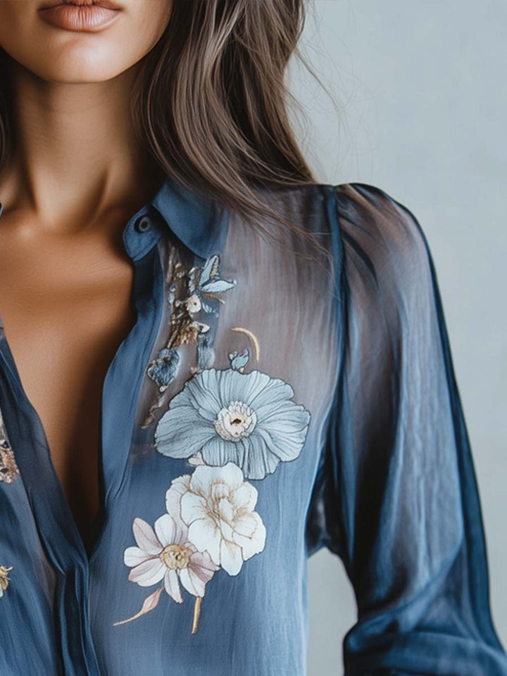 Bohemian Floral Women's Blouse