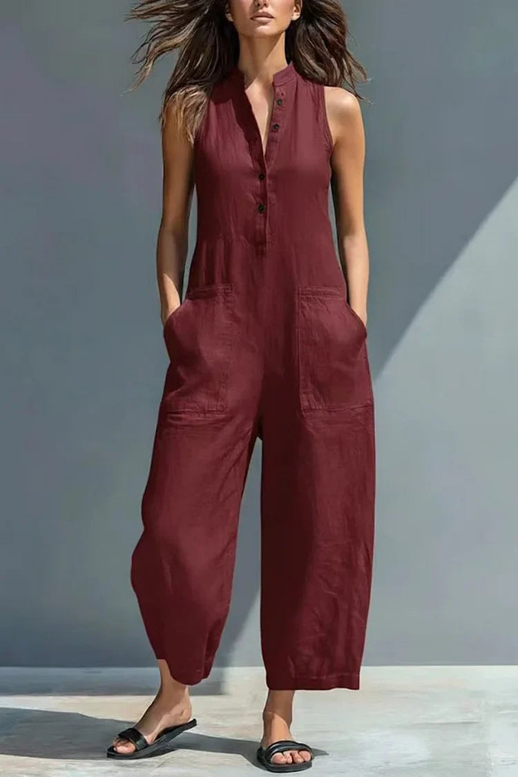 Cheryl | Sophisticated Linen Jumpsuit