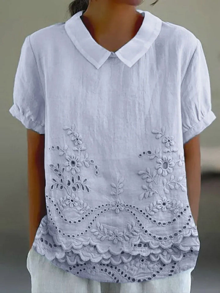 Lily | Embroidered Floral Blouse