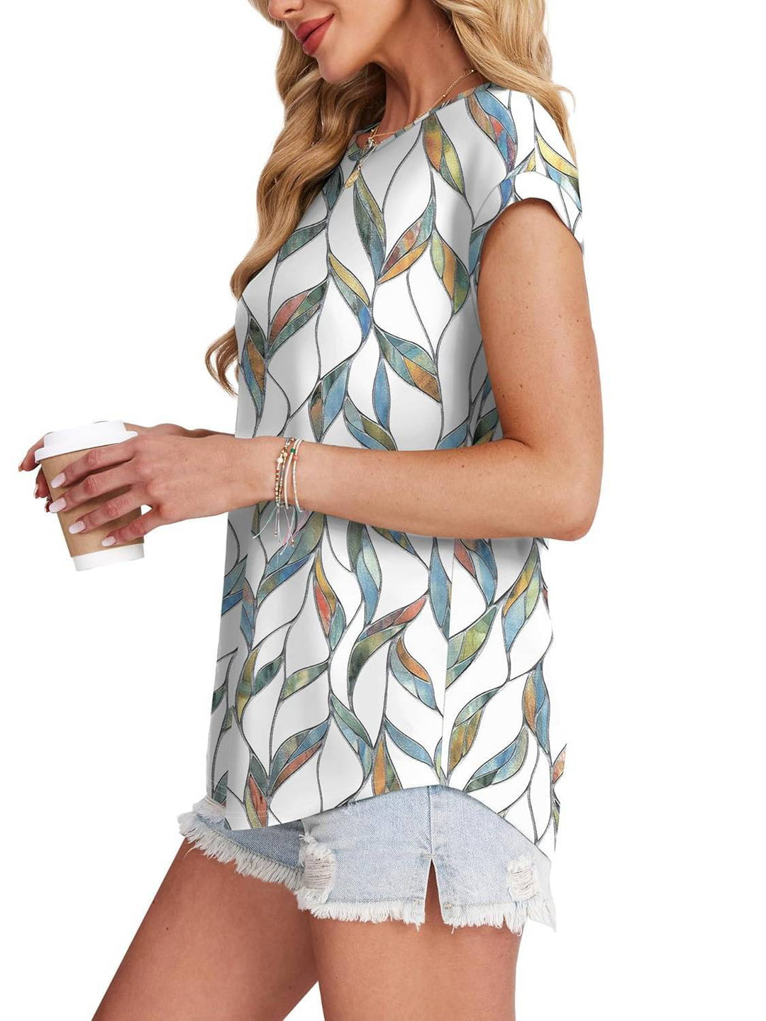 Necie | Stylish Patterned Blouse