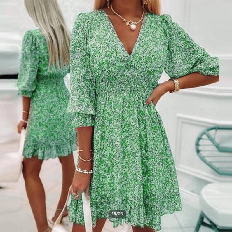Sunna - Graceful Floral Gown