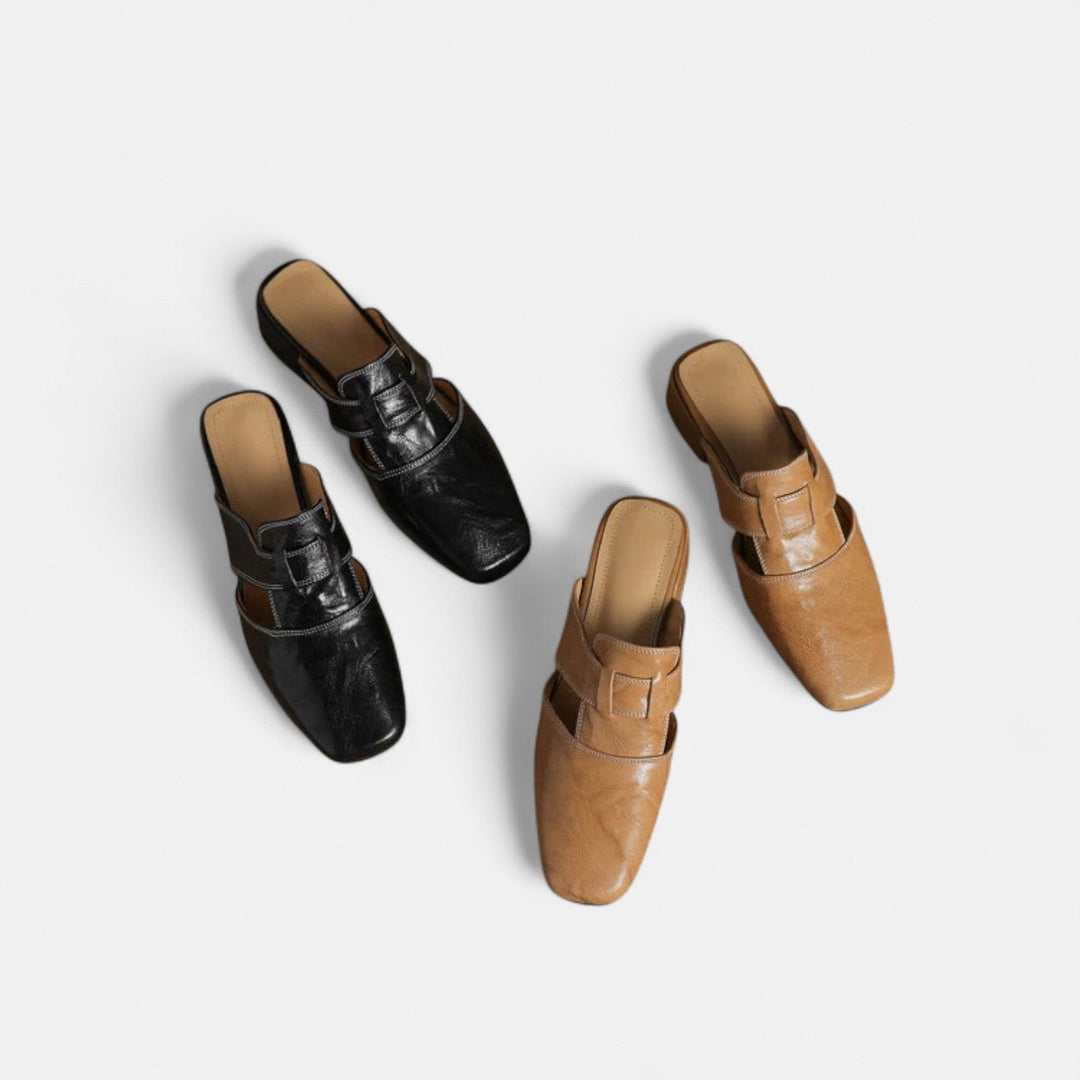 Chic Leather Sandals by Andie