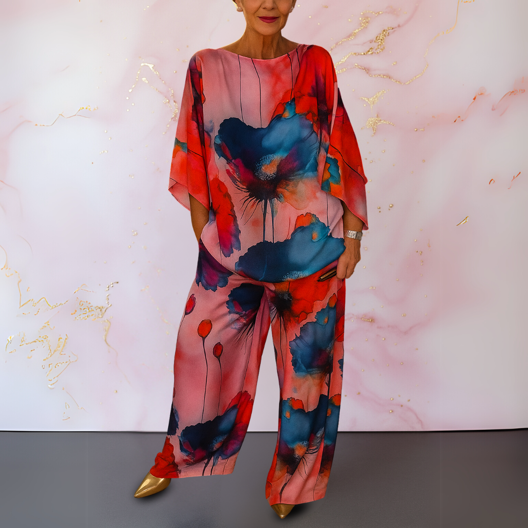 Maelora | Women's Satin Two-Piece Ensemble