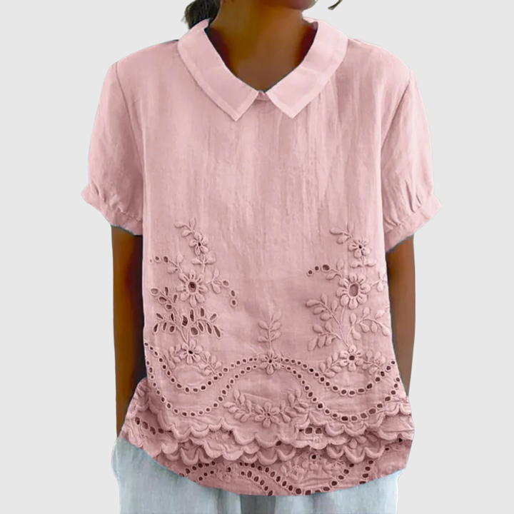 Lily | Embroidered Floral Blouse