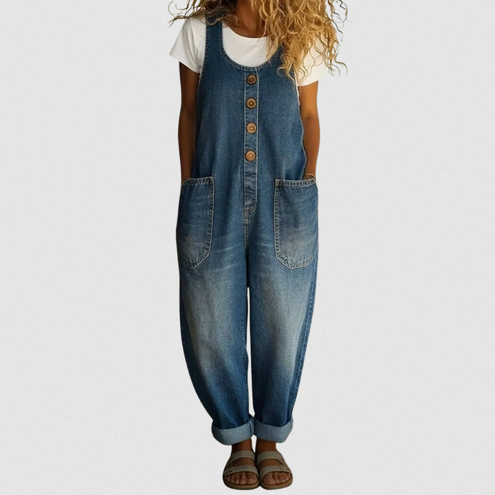 Carmen | Retro Denim Jumpsuit