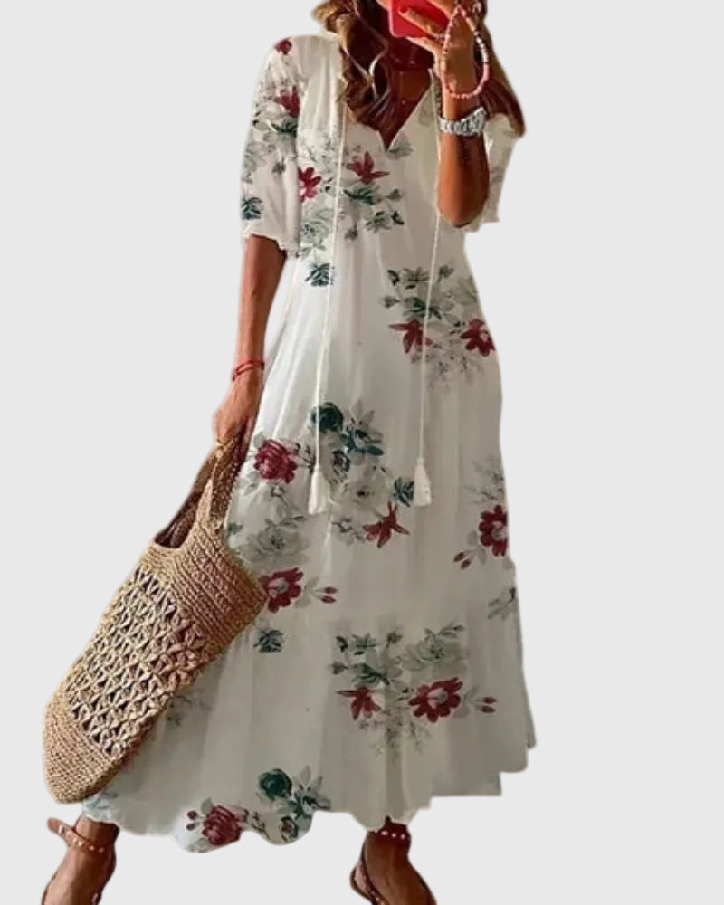 Sofia | Vintage Bohemian Summer Maxi Dress