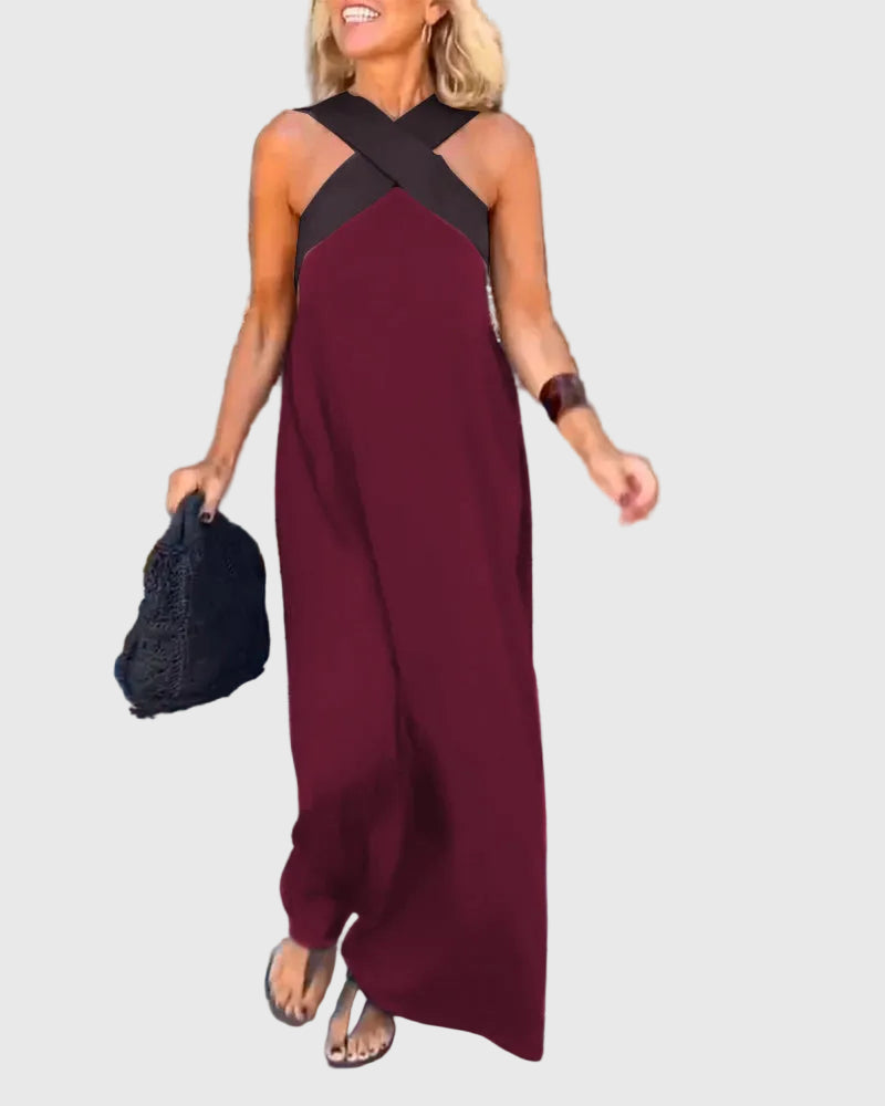 Elena | Elegant Maxi Dress with Flowing Silhouette