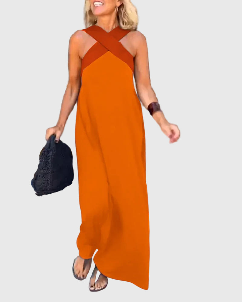 Elena | Elegant Maxi Dress with Flowing Silhouette