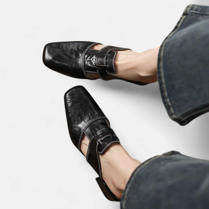 Chic Leather Sandals by Andie
