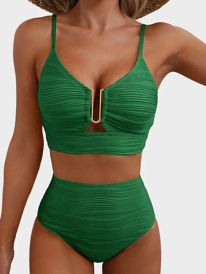Two-Piece U-Wire Cutout Bikini Set
