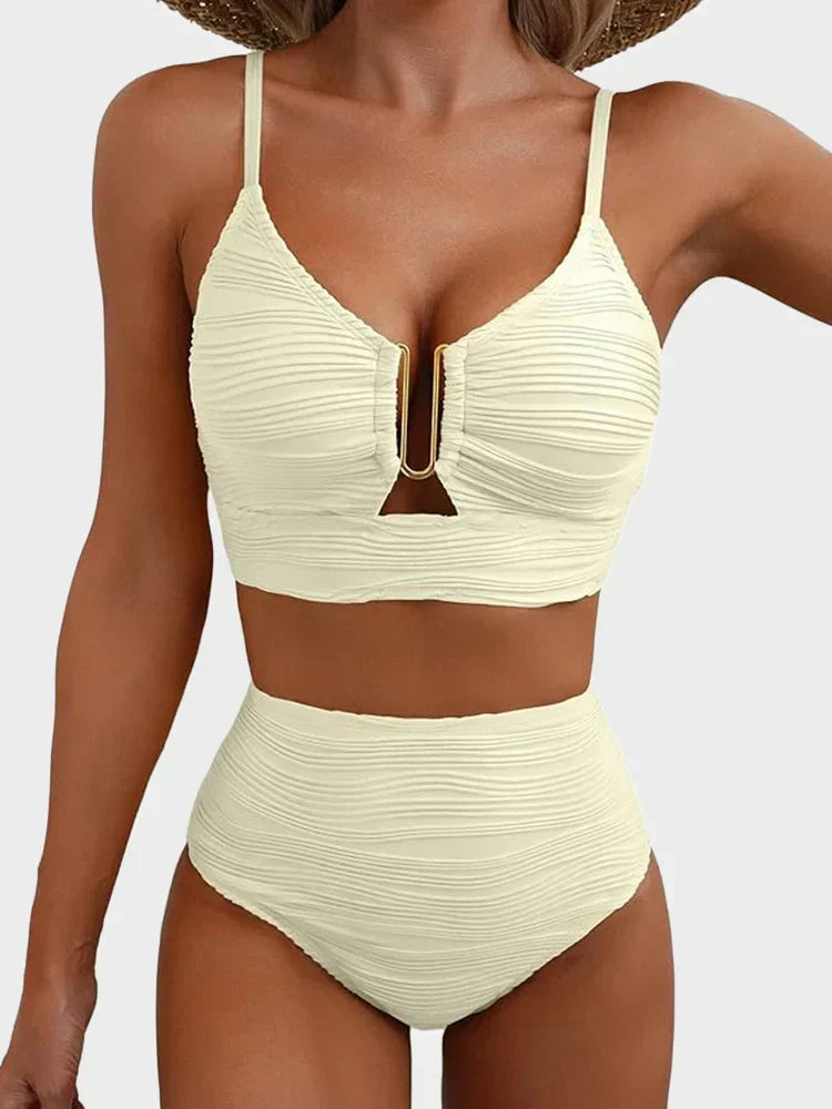 Two-Piece U-Wire Cutout Bikini Set