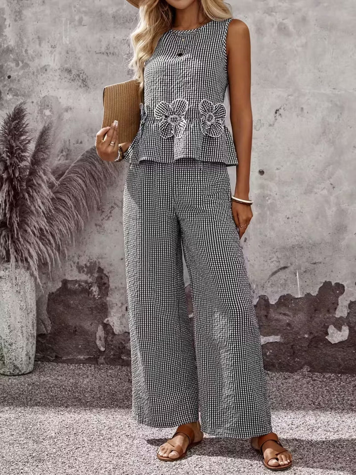Megan | Chic Gingham Ensemble