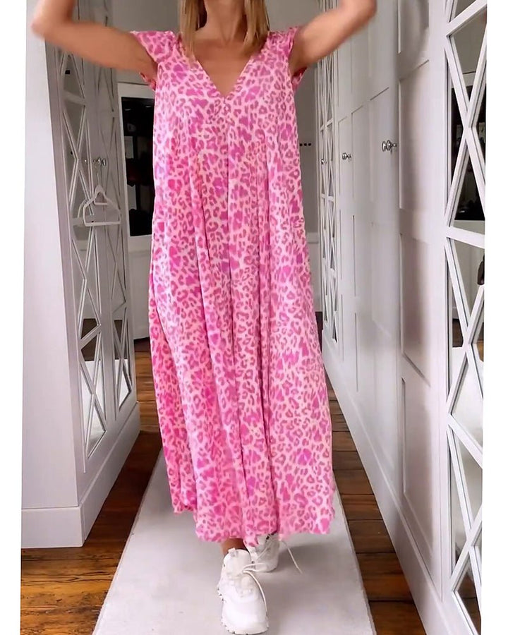 Glaiza | Elegant V-Neck Maxi Dress