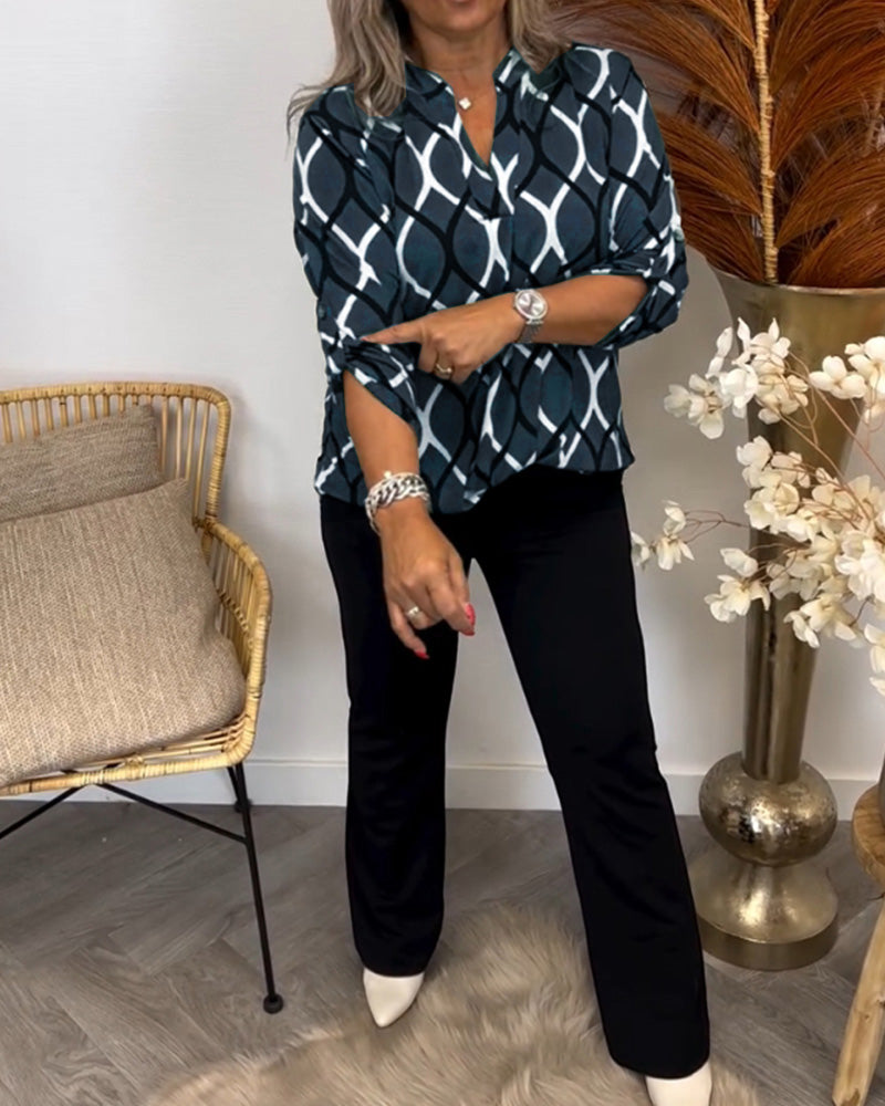 Janny™ | Elegant Long Sleeve Casual Blouse with Chic Design