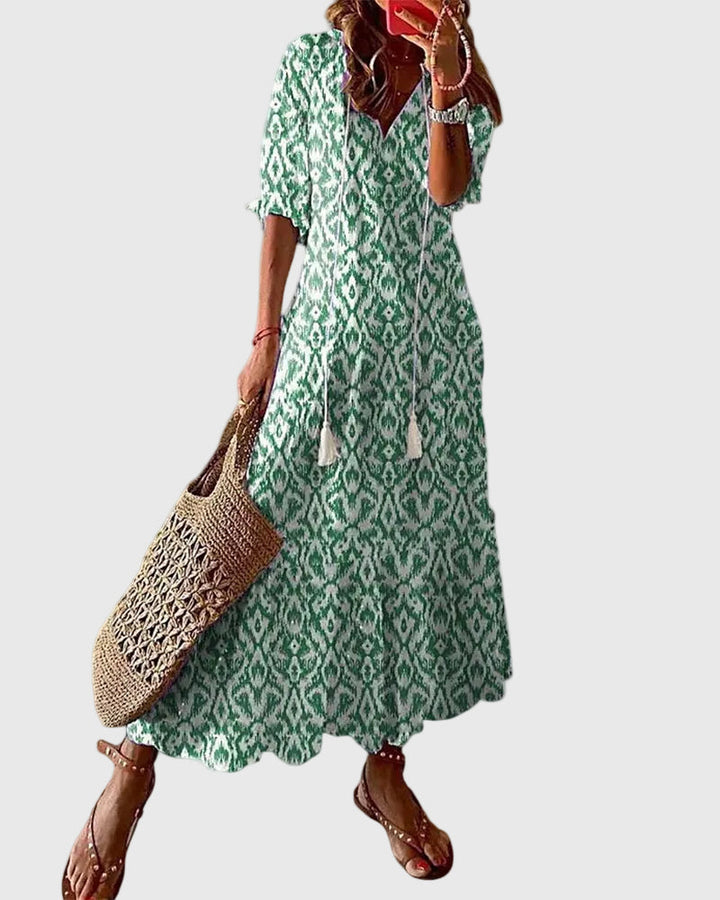 Sofia | Vintage Bohemian Summer Maxi Dress