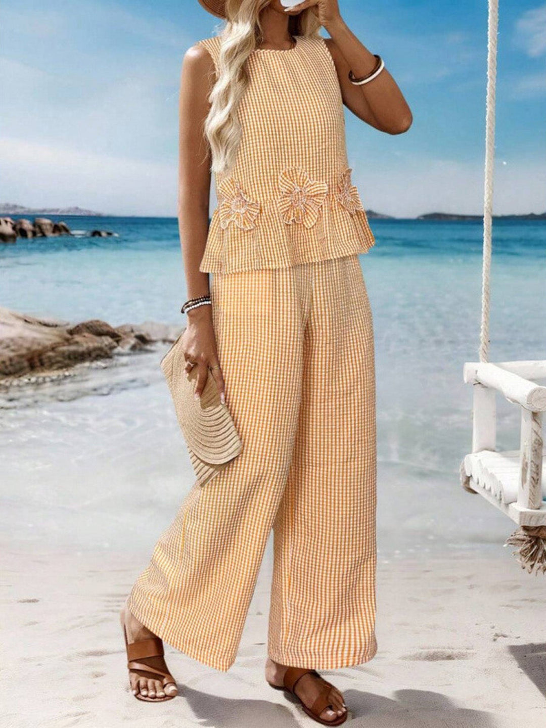 Megan | Chic Gingham Ensemble