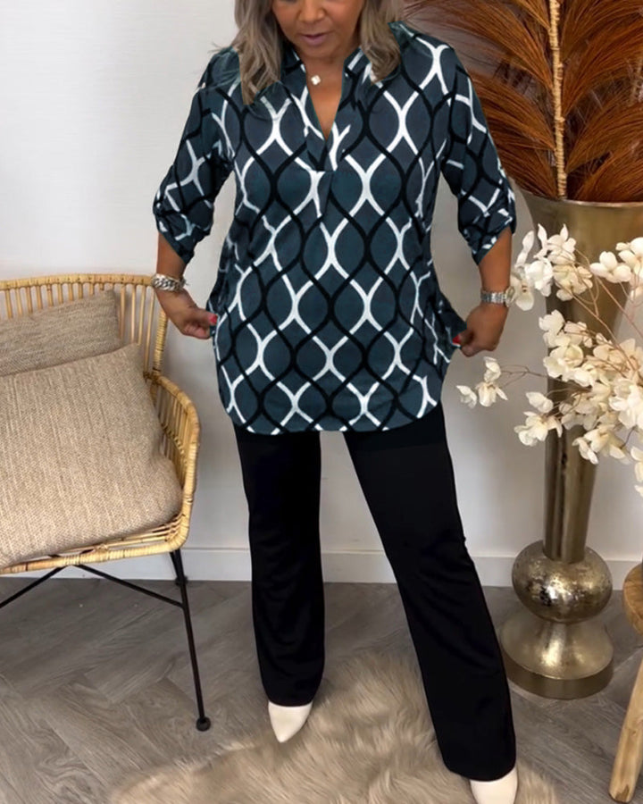 Janny™ | Elegant Long Sleeve Casual Blouse with Chic Design