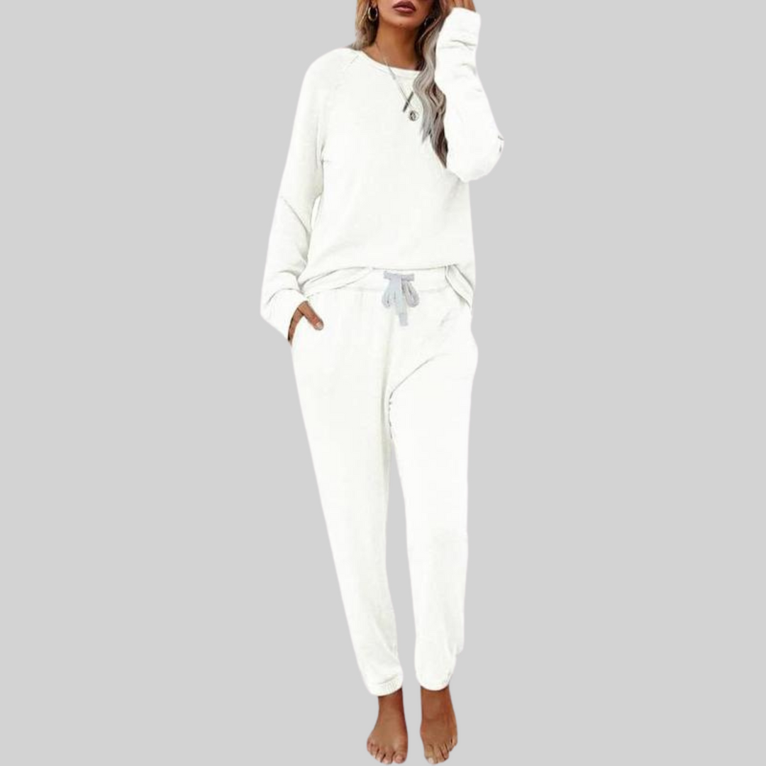 JOCELYN™ - Relaxed Long Sleeve Top and Sweatpants Ensemble