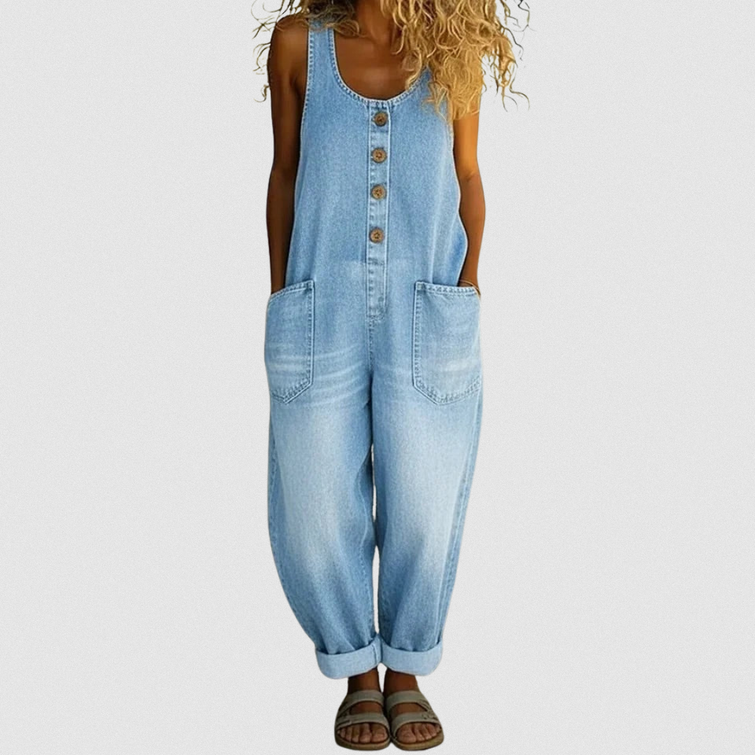 Carmen | Retro Denim Jumpsuit