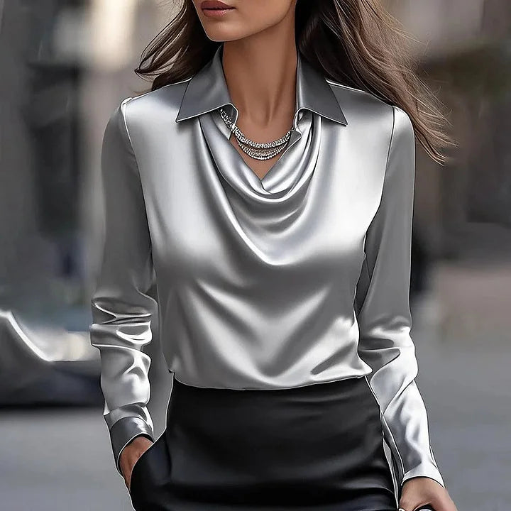 Glyn - Chic Satin Blouse