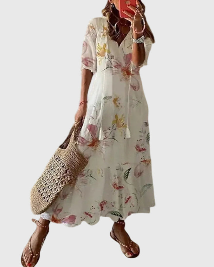Sofia | Vintage Bohemian Summer Maxi Dress