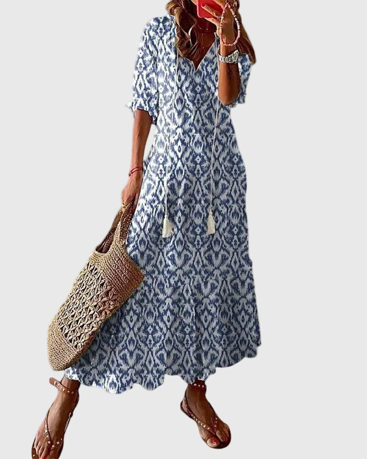 Sofia | Vintage Bohemian Summer Maxi Dress