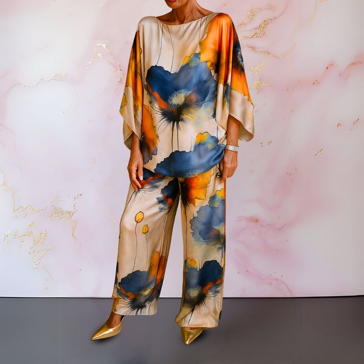 Maelora | Women's Satin Two-Piece Ensemble