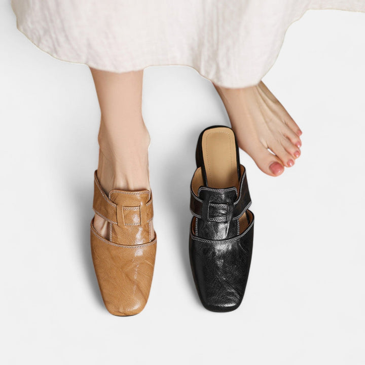 Chic Leather Sandals by Andie