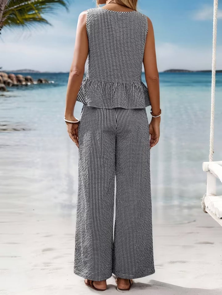 Megan | Chic Gingham Ensemble
