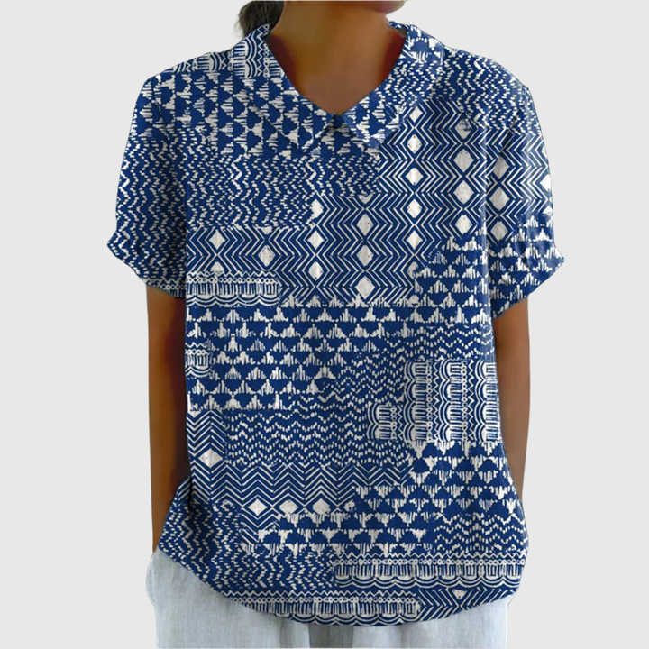 Zara | Bohemian-Inspired Tribal Print Top