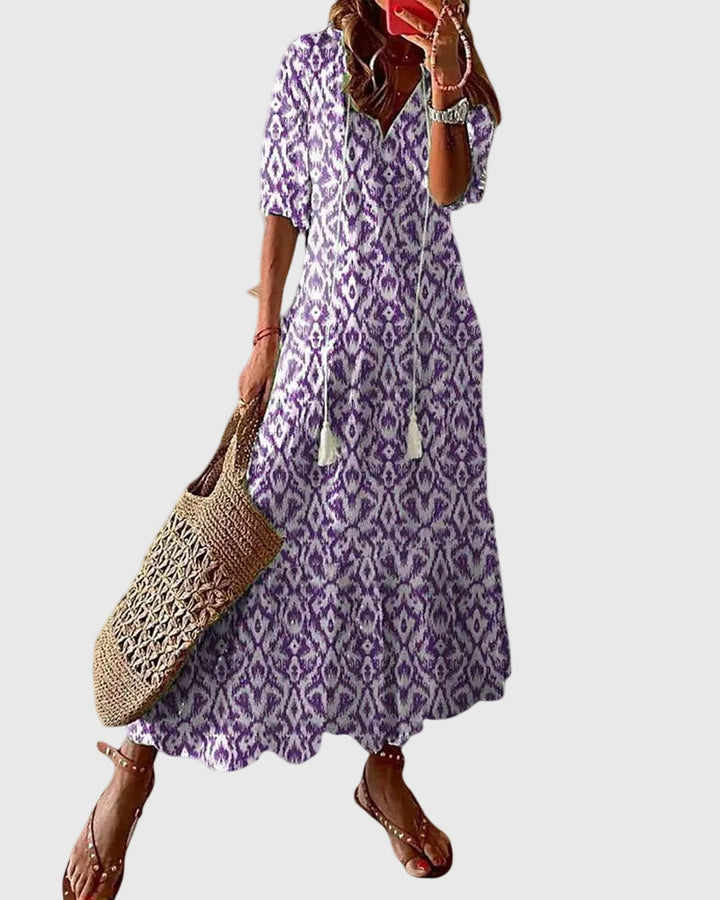 Amalia | Vintage Bohemian Summer Maxi Dress
