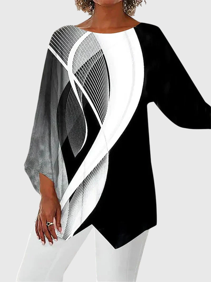 Alayah™ | Stylish Crew Neck Blouse
