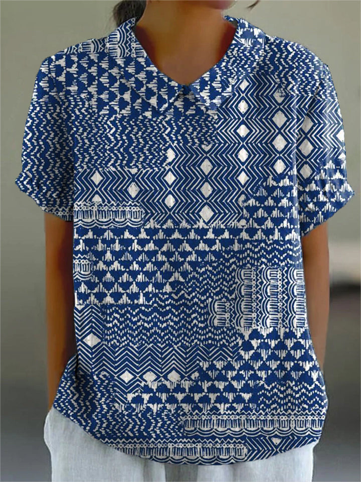Zara | Bohemian-Inspired Tribal Print Top
