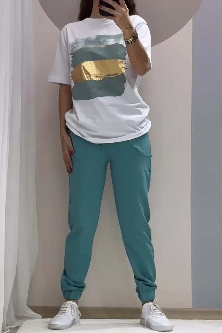 Helyssa | Two-Piece Set: Top and Pants