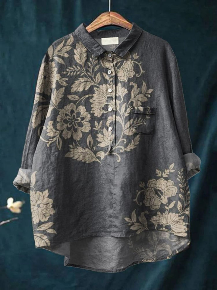 Vivienne | Women's Retro Floral Print Casual Top
