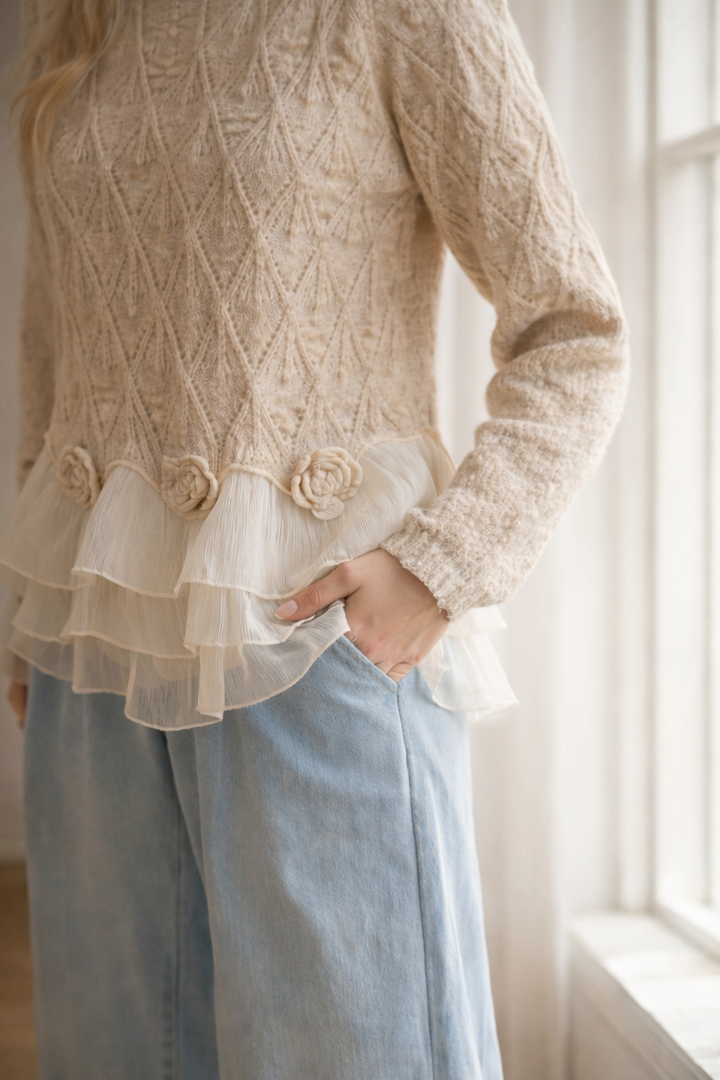 Taylor - Ruffled Cardigan™