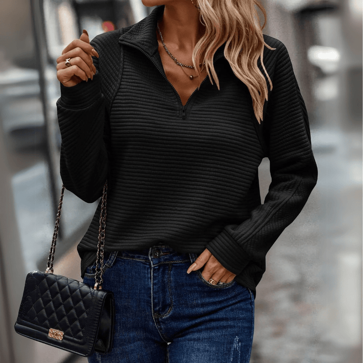 Jenica | Stylish Half-Zip Pullover