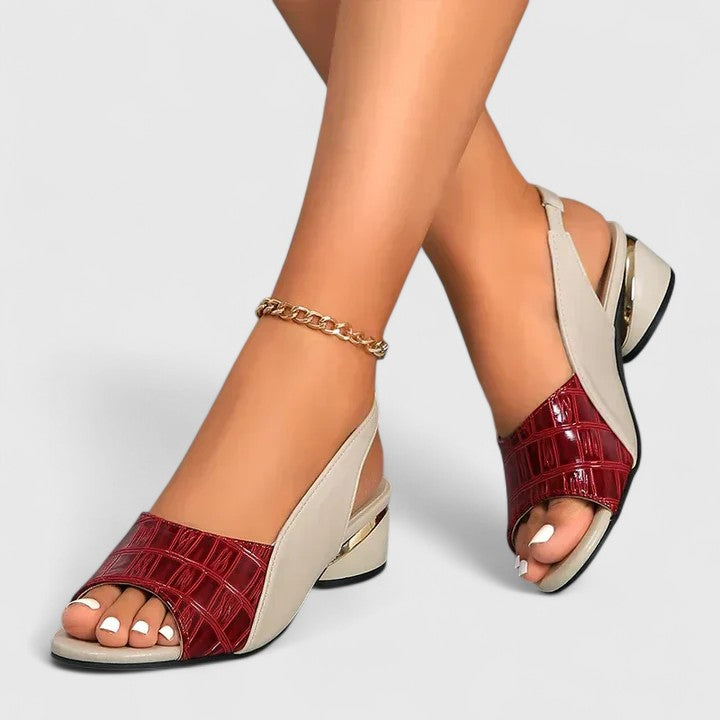 Delphine™ | Chic Leather Sandals