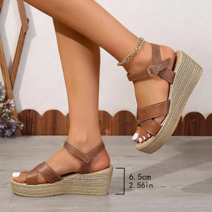 Daphnie - Stylish Wedge Sandals