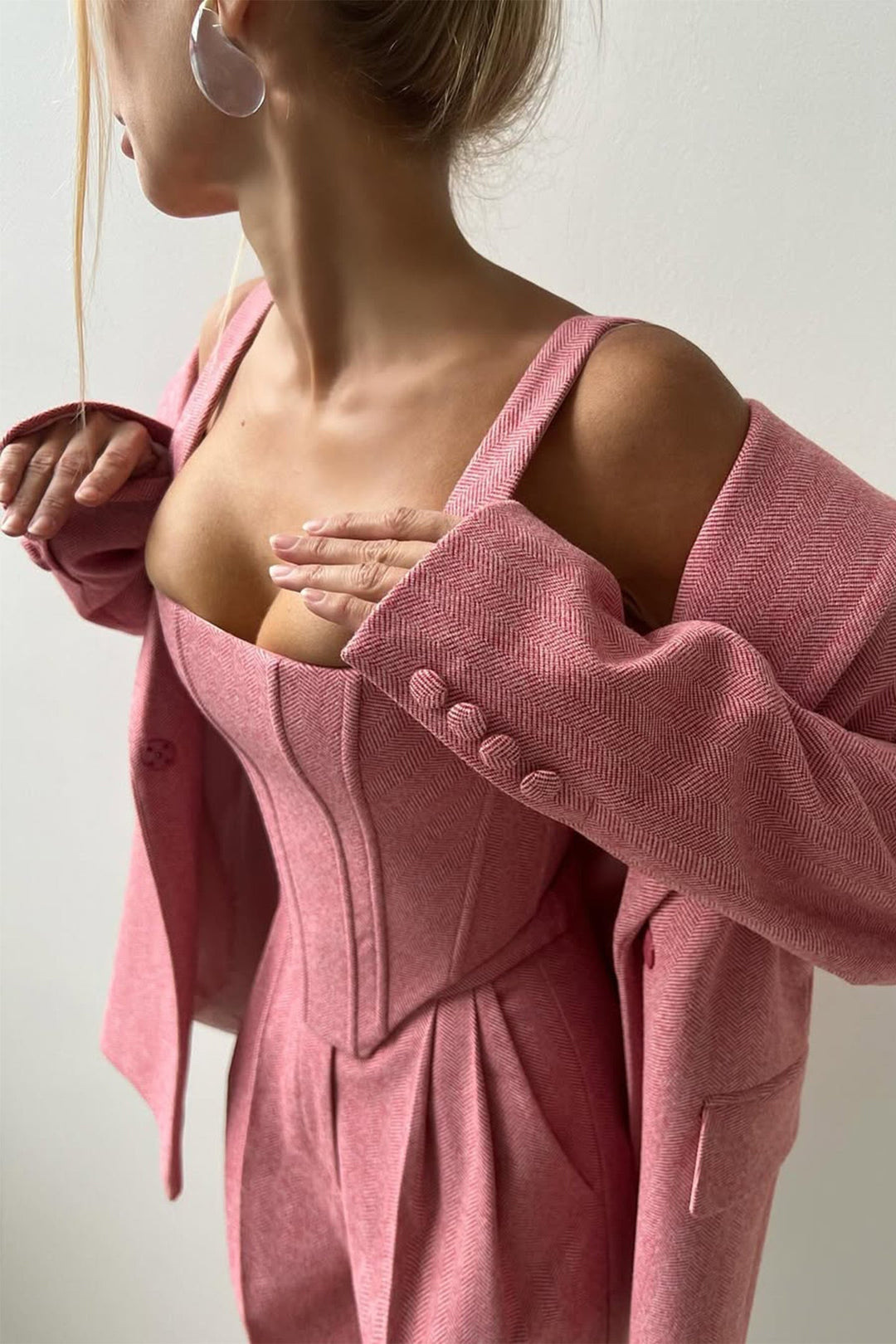Grace - Double-Breasted Blazer Three-Piece Set