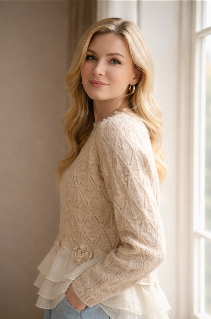 Taylor - Ruffled Cardigan™
