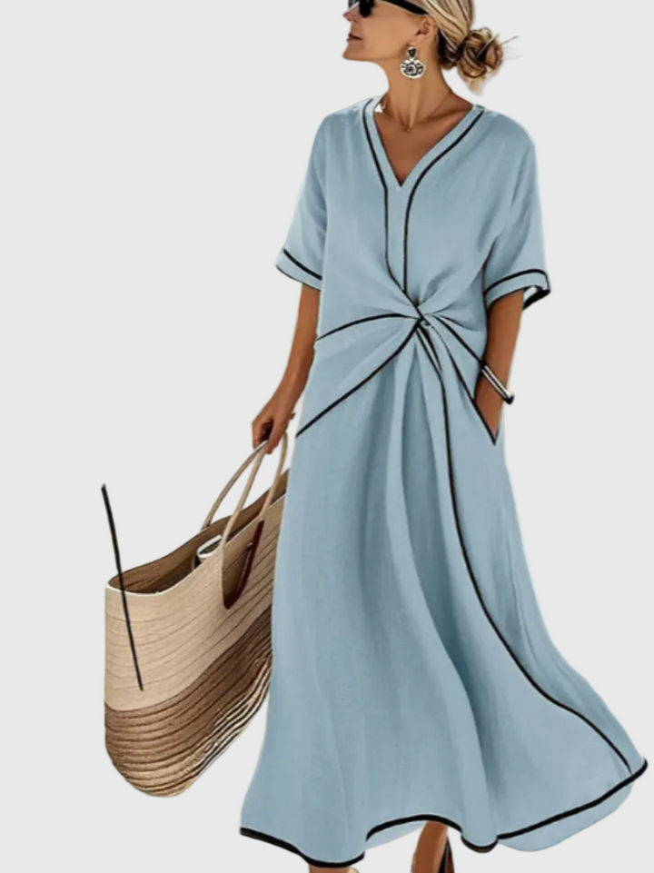 Helena | Flowing Coastal Maxi Dress