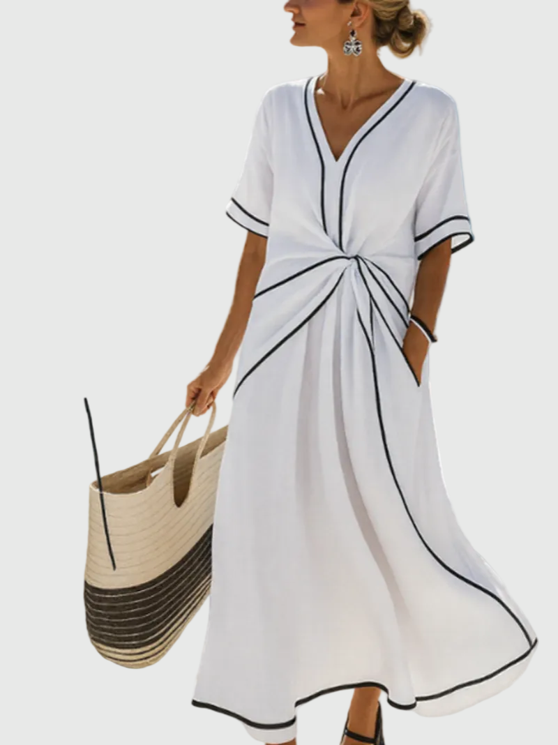 Helena | Flowing Coastal Maxi Dress