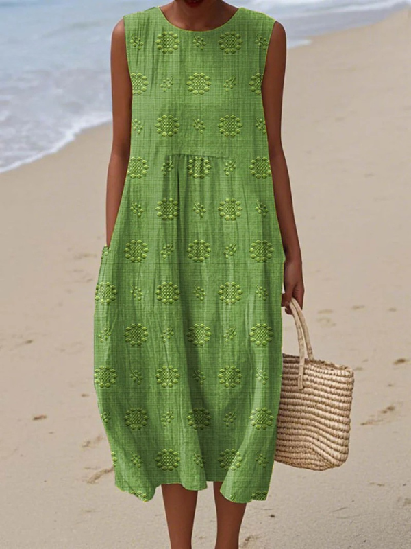 Rose™ Embroidered Midi Dress" can be rewritten as "Embroidered Midi Dress in Rose™" or "Rose™ Midi Dress with Embroidery.