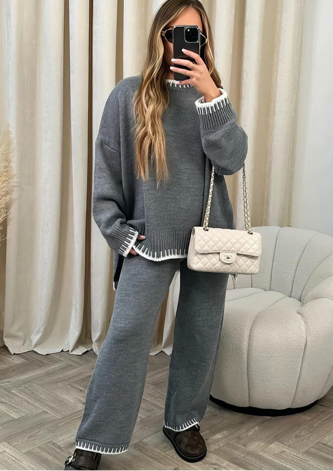 Plus-Size Women's Cozy Loungewear Ensemble