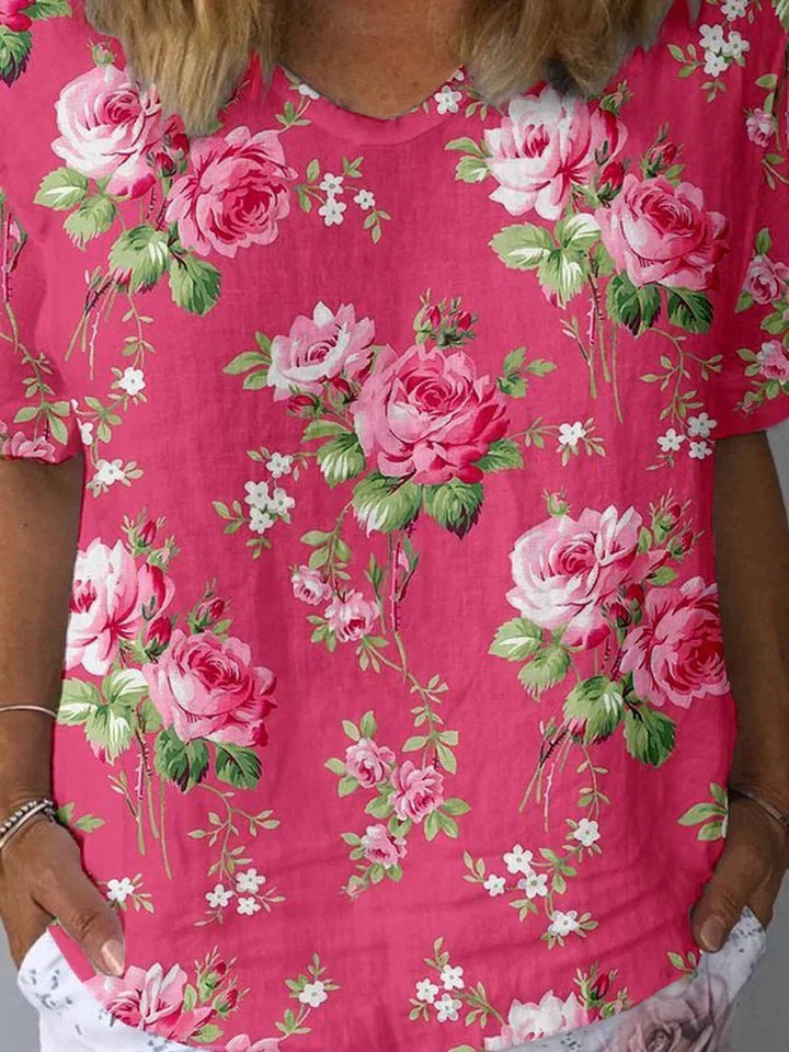 Lisa | Creative Floral Print Blouse